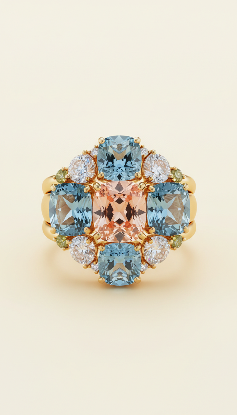 Moissanite Statement Ring
