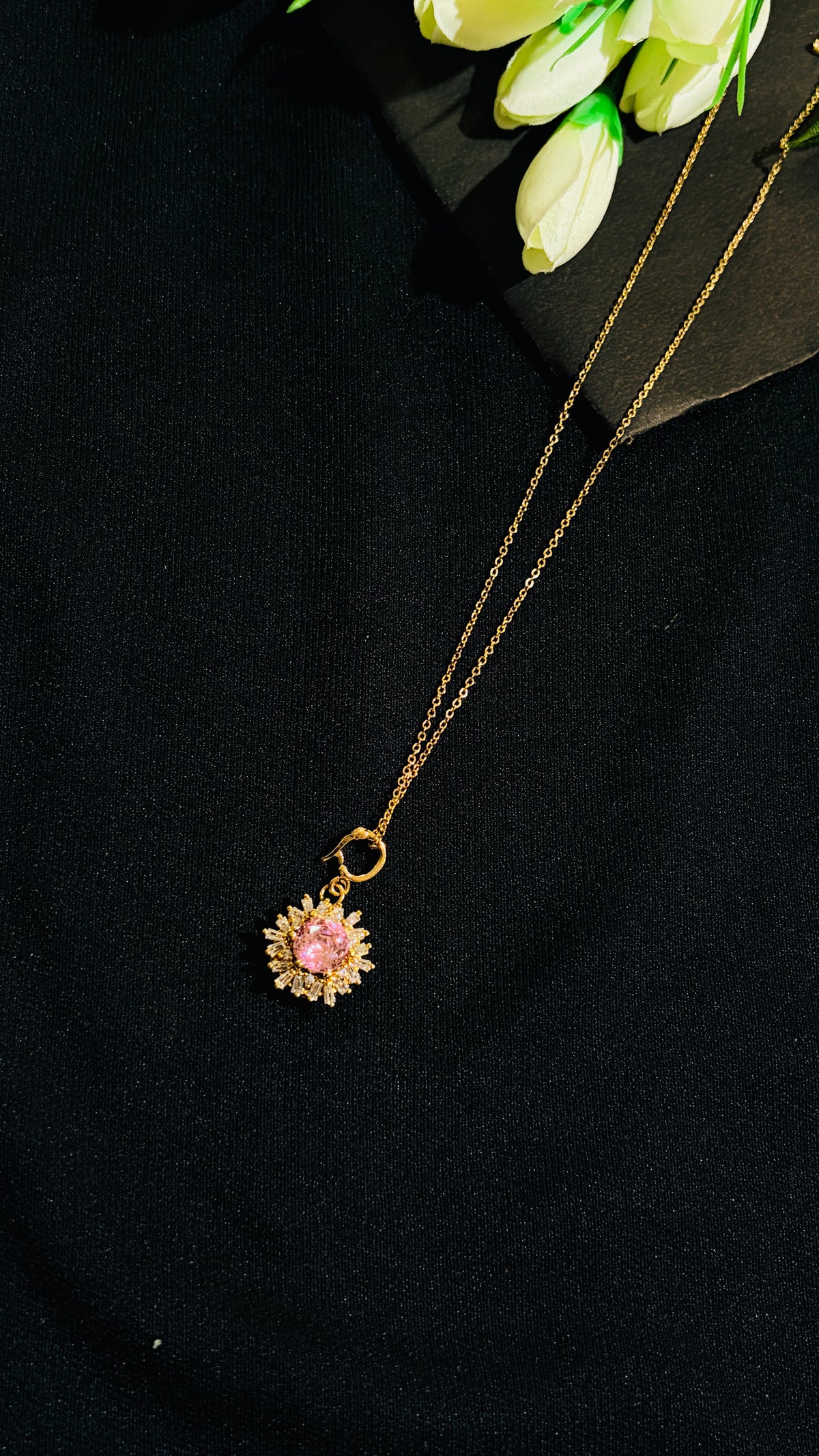 Star flower anti tarnish chain alternate view 1