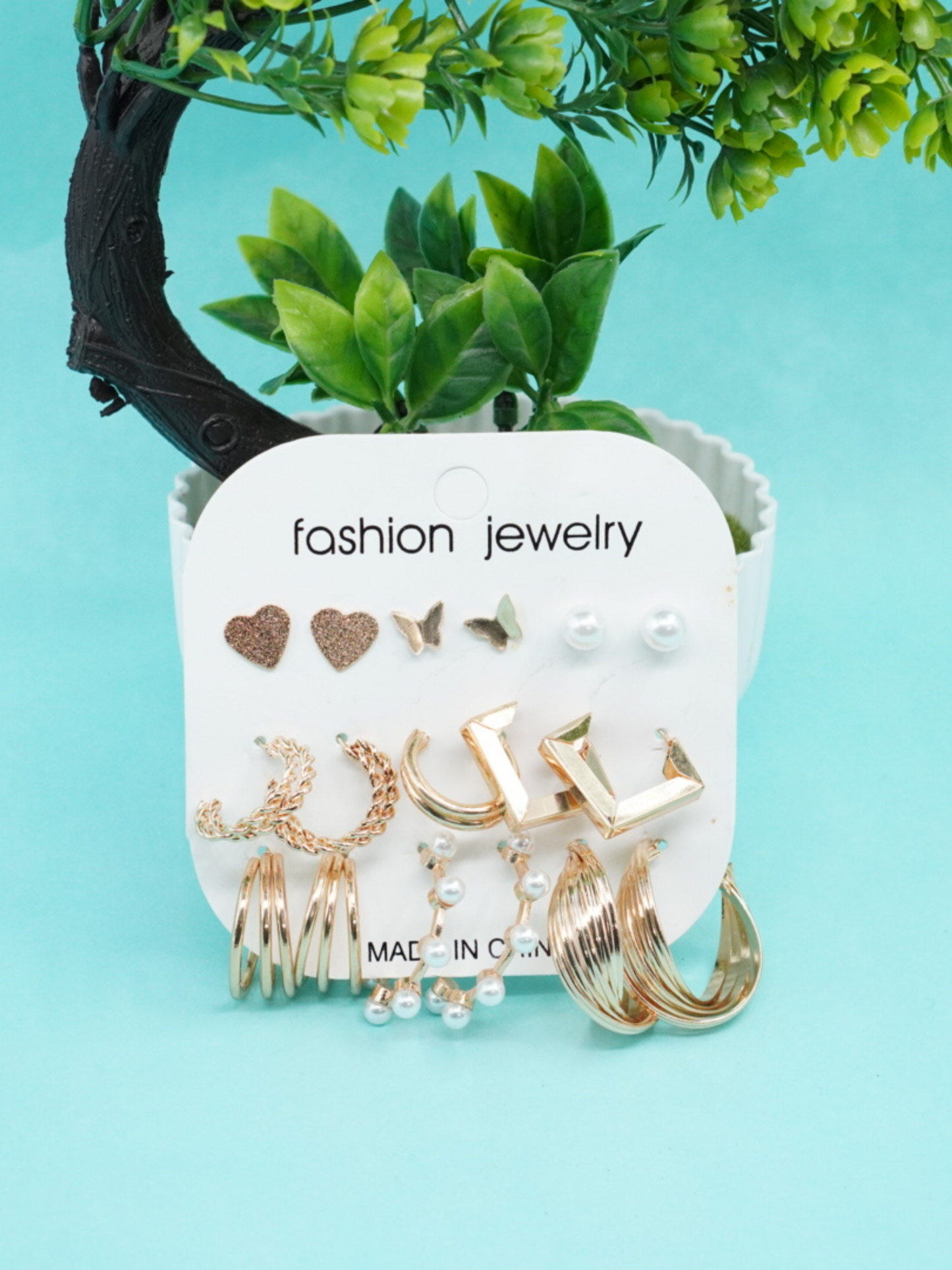 Rakhi Earrings Gift Hamper for Sister