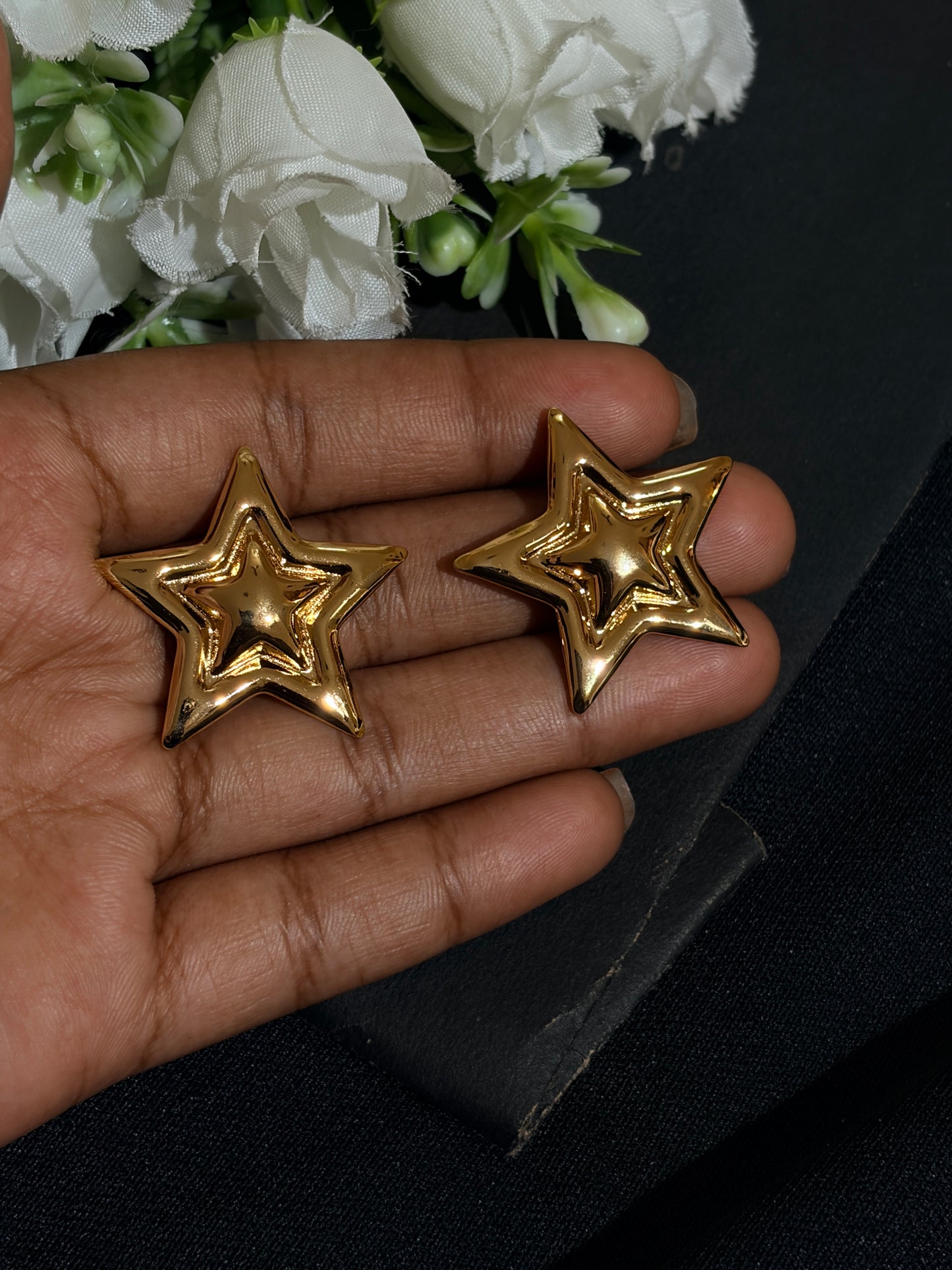 Star shaped stud Anti Tarnish Earings