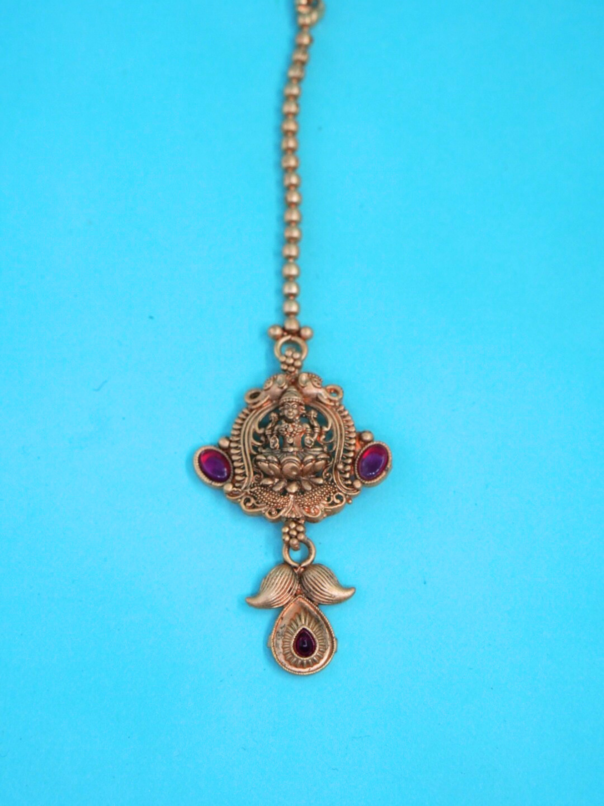 Pure copper mang tikka with Laxmmi Motif