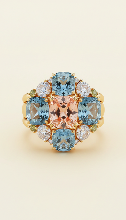 Moissanite Statement Ring
