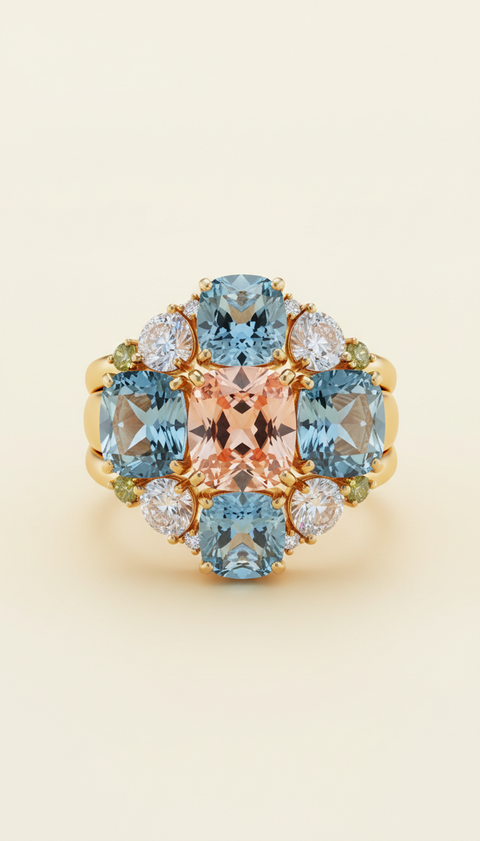 Moissanite Statement Ring