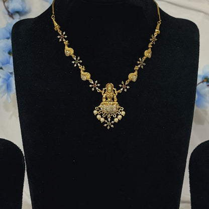 South Indian Cz Jewellery close-up detail