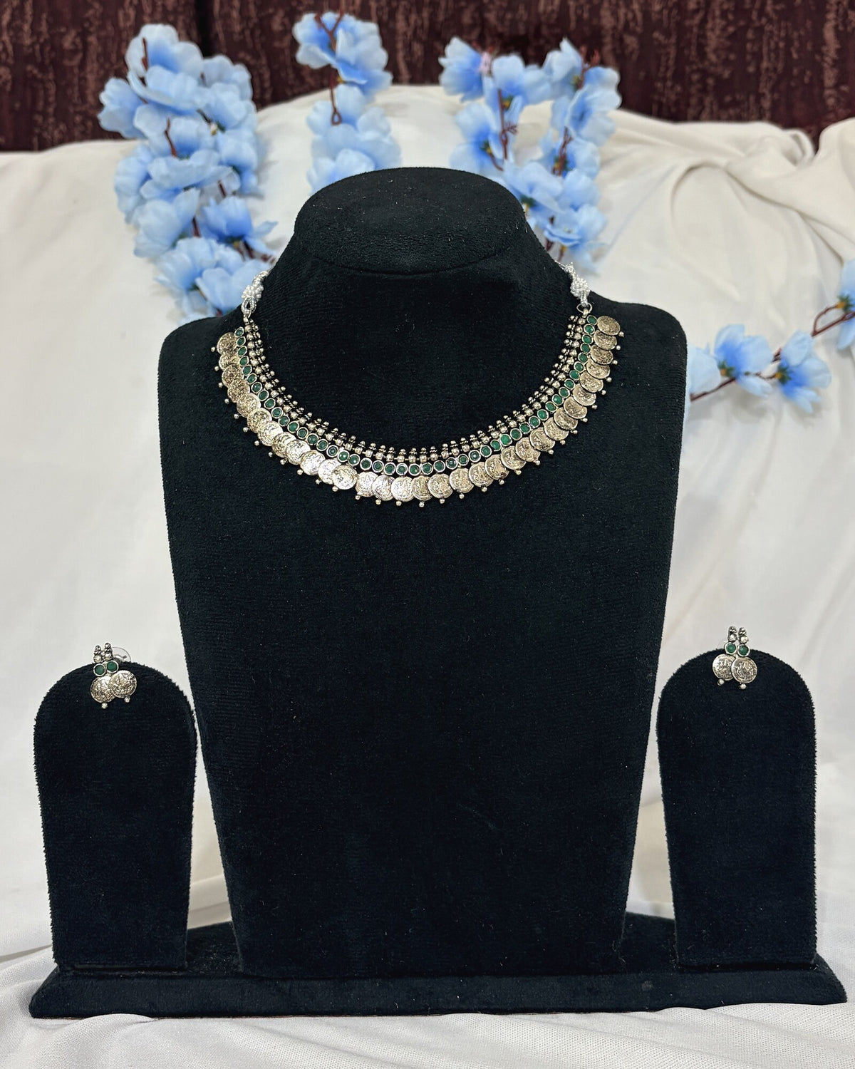 Oxidised Temple Jewellery full product view