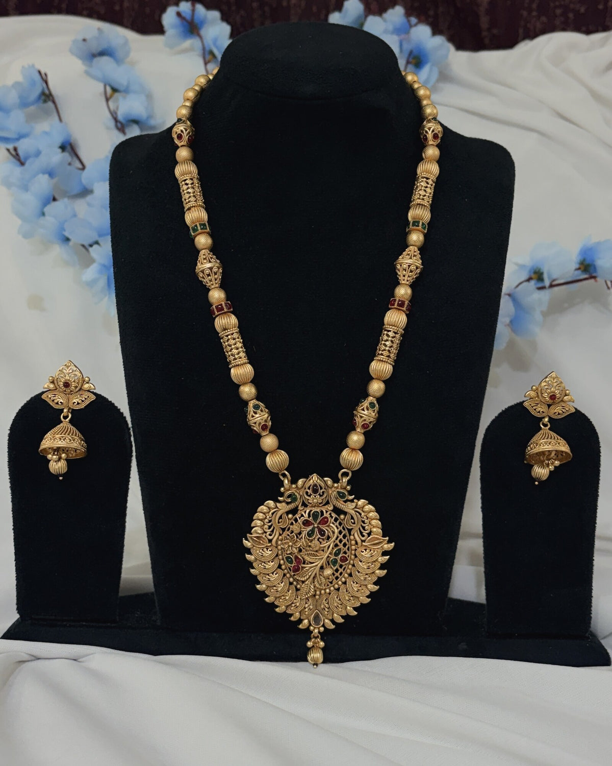 Copper Long Necklace full product view