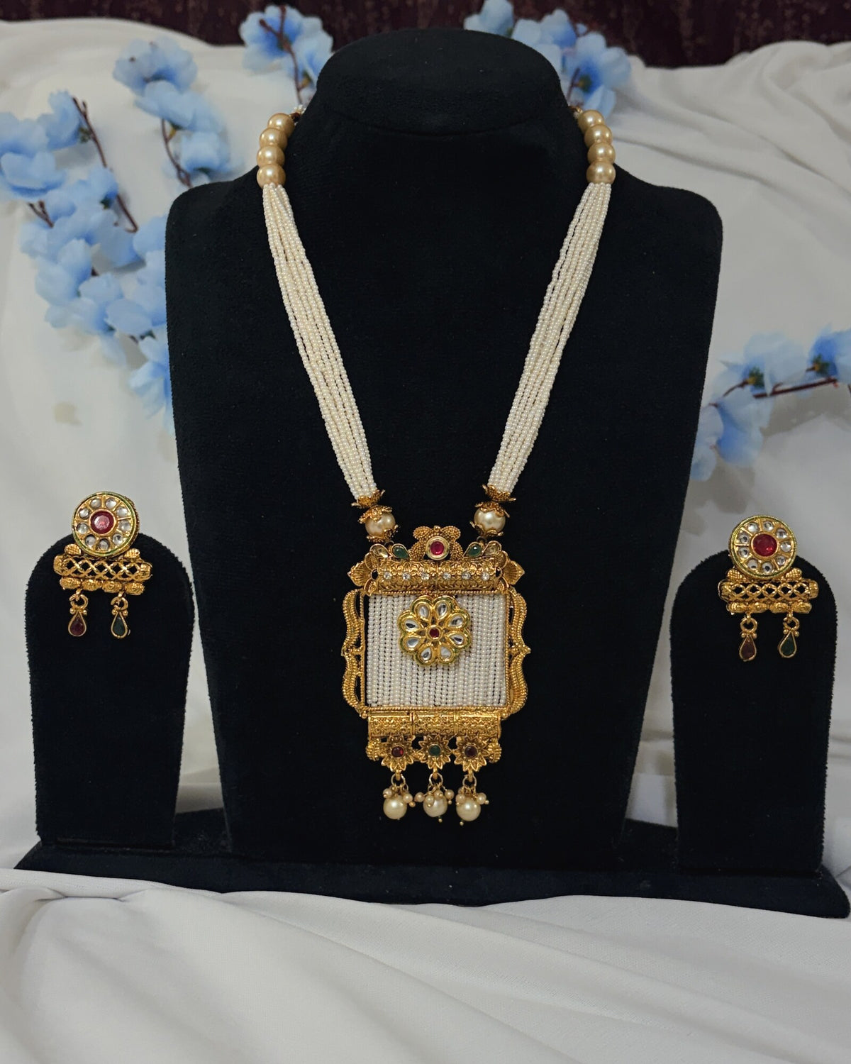 Copper Long Necklace full product view
