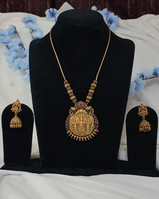 Copper Long Ram Darbar Set full product view