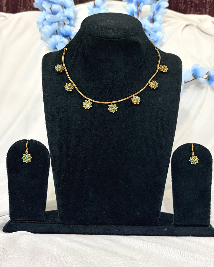 South Indian CZ Necklace – YJTK