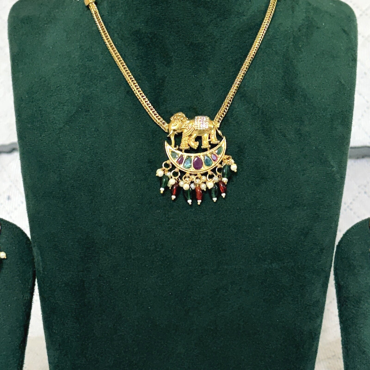 Elephant Necklace close-up detail