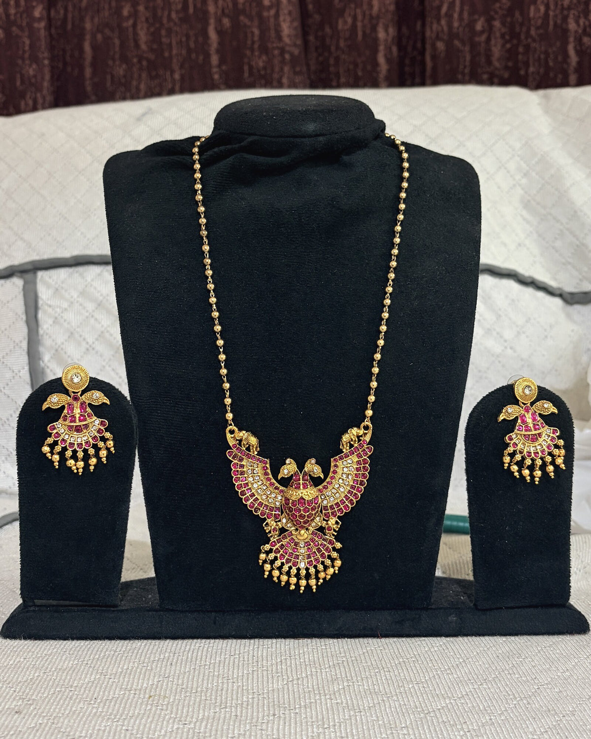 Copper Eagle Necklace full product view