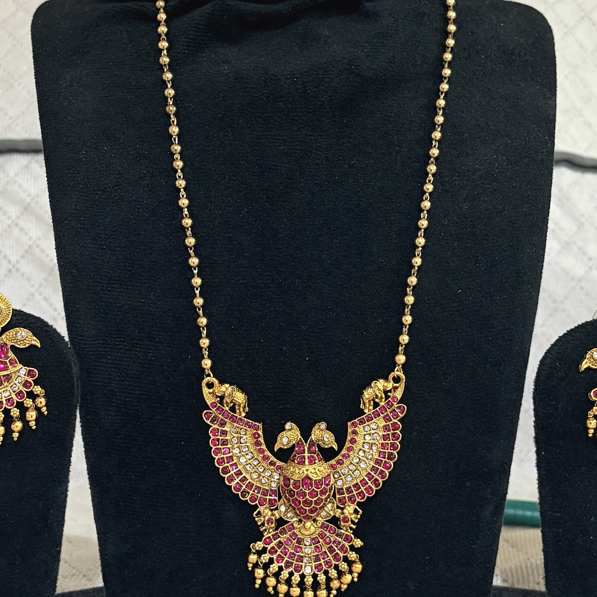 Copper Eagle Necklace close-up detail