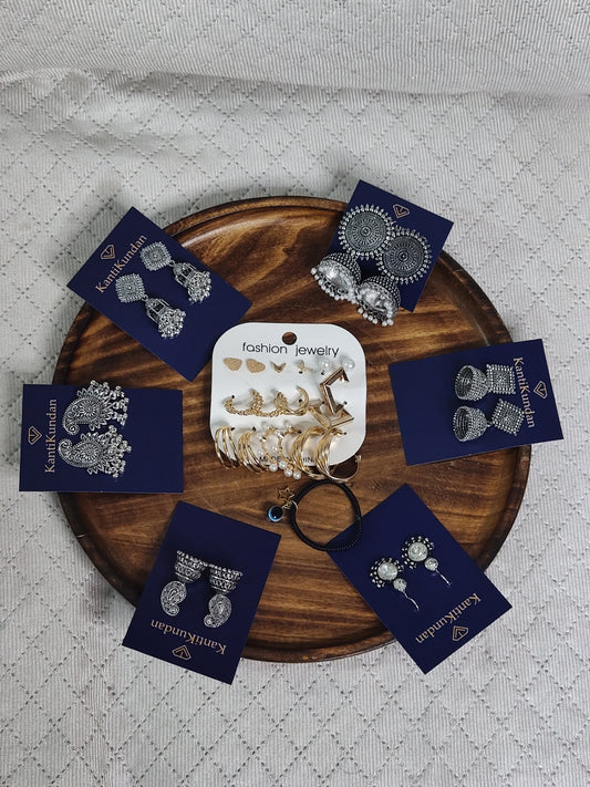 Rakhi Earrings Gift Hamper for Sister