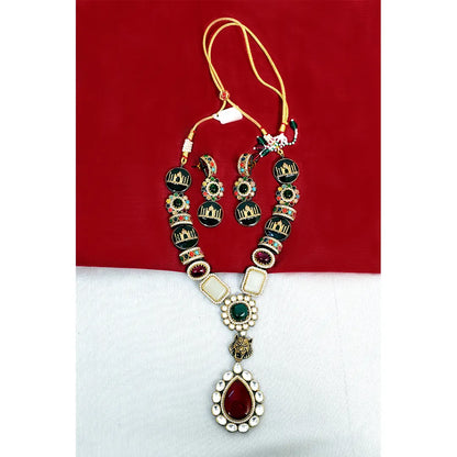 Royal Taj Mahal Inspired Multicolor Kundan Set by KantiKundan