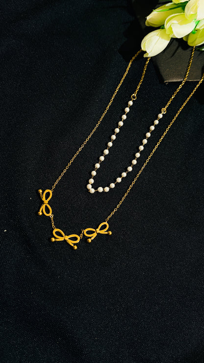 Bow shaped double layered Antitarnish chain