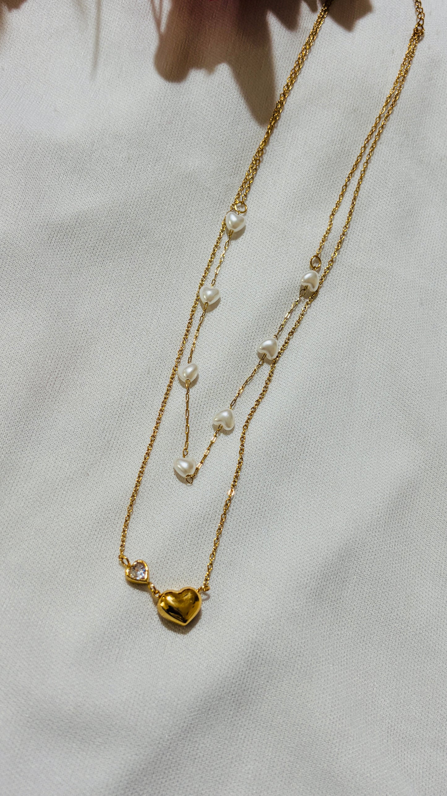 Heart shaped double layered Antitarnish chain (Copy)