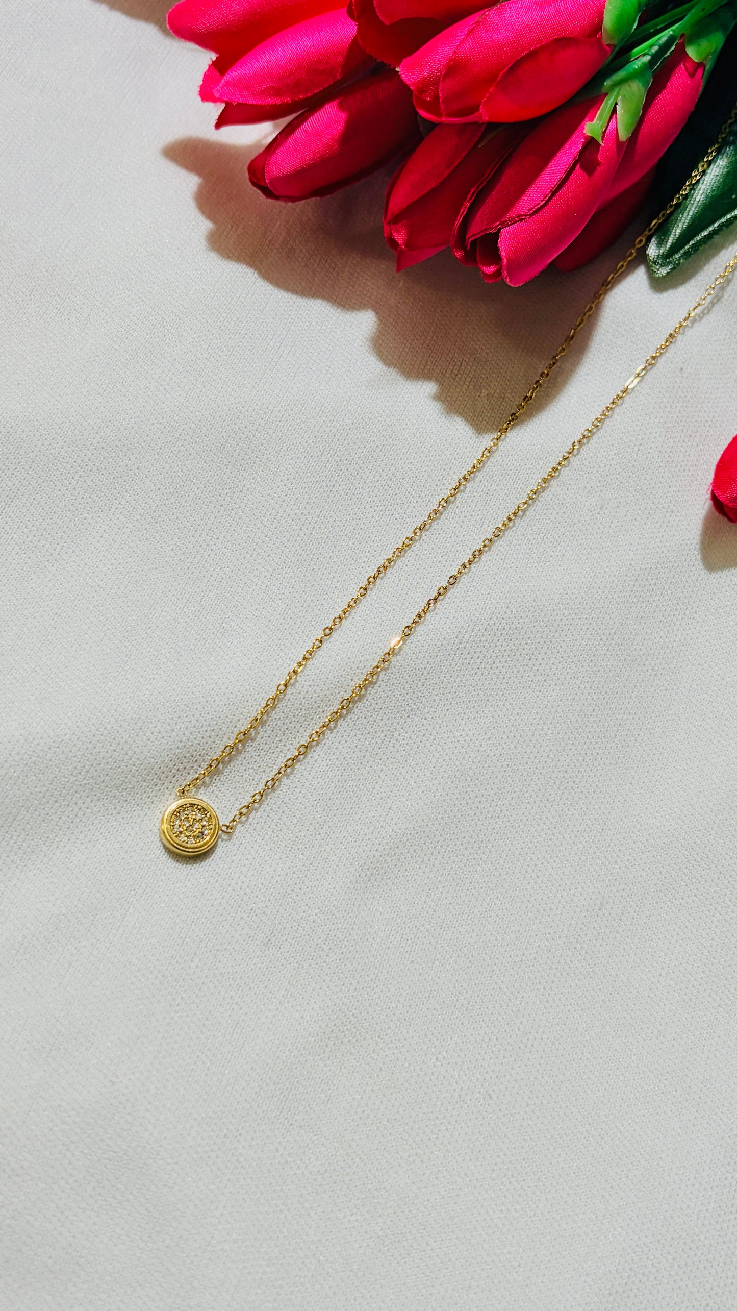 Round shaped minimalist Antitarnish chain