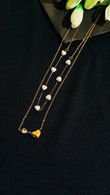 Heart shaped double layered Antitarnish chain (Copy)