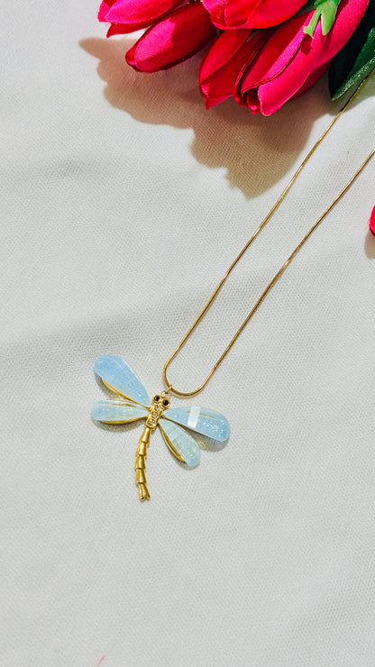 Dragonfly statement Antitarnish chain