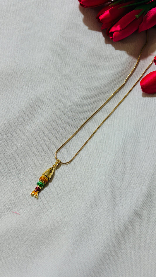 Multicoloured fish Antitarnish chain