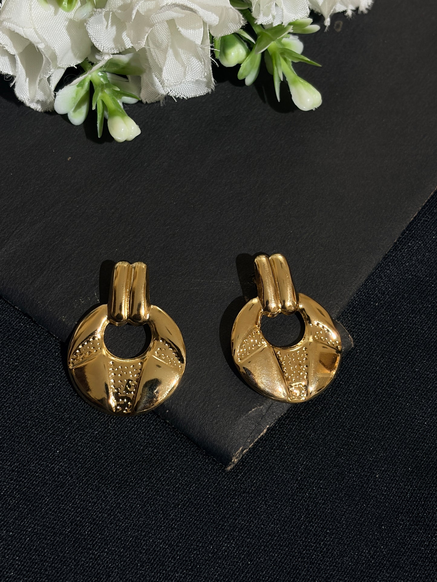 Knocker dangle drop Anti Tarnish earrings