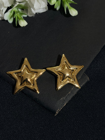 Star shaped stud Anti Tarnish Earings