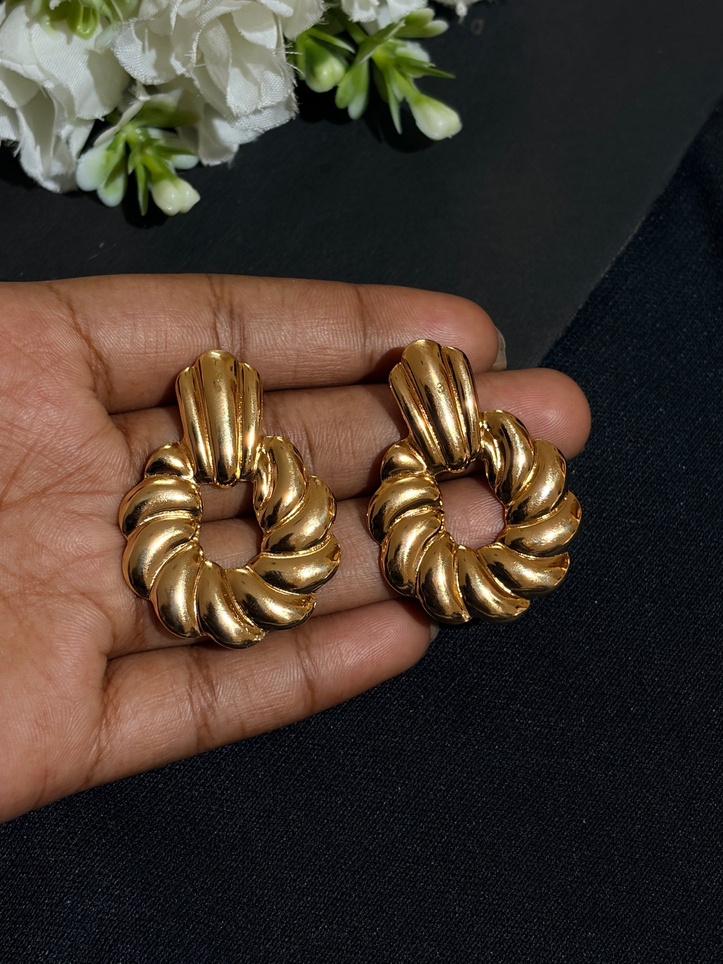 Coffee Knot Anti Tarnish Earrings