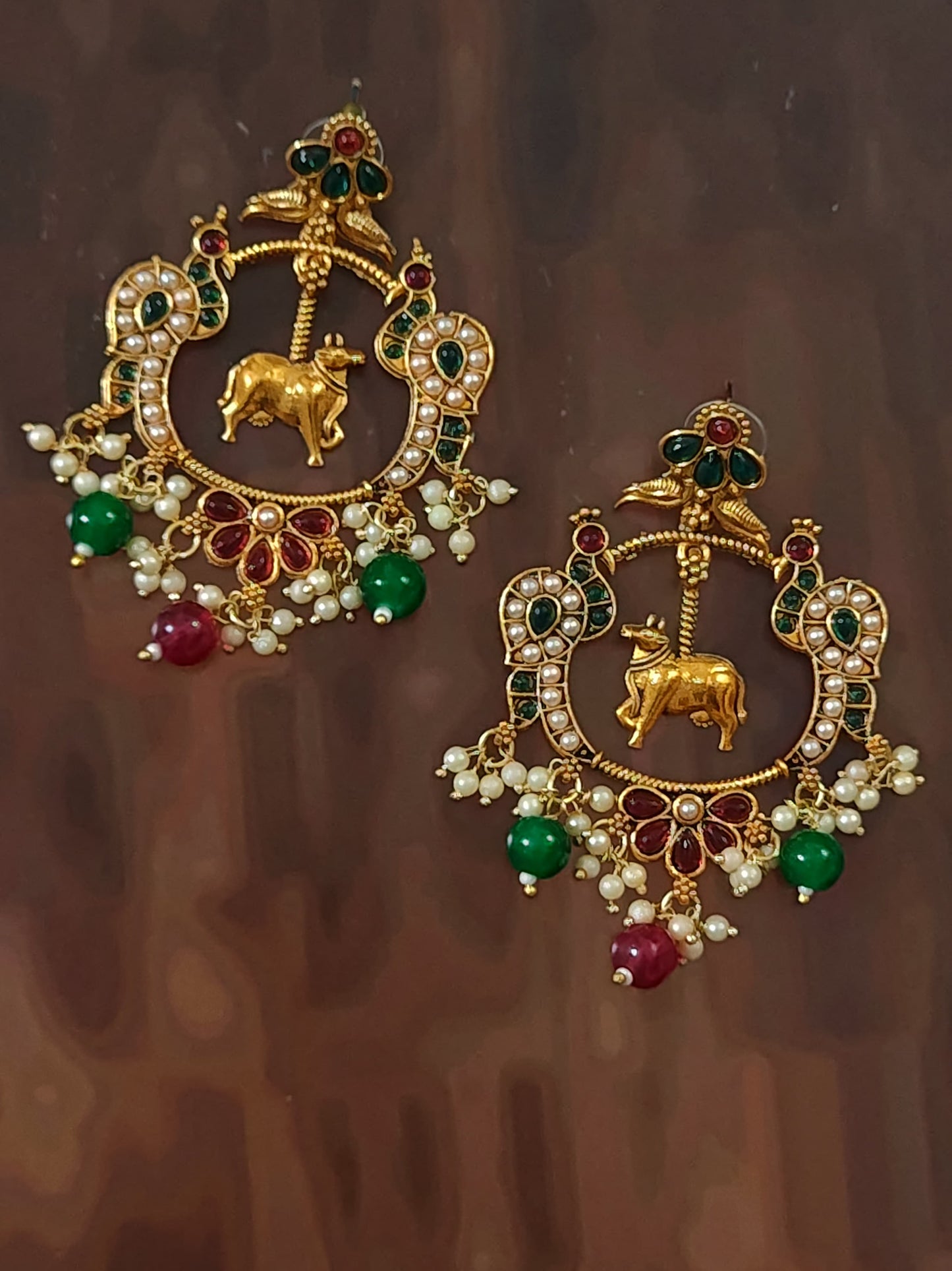 Buy any 3 at just ₹599 - Beautiful South Indian Temple Earrings Combo Pack