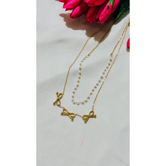 Bow shaped double layered Antitarnish chain