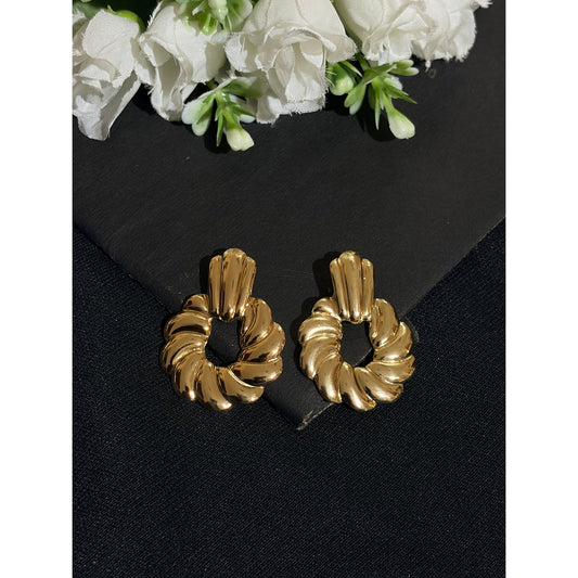 Coffee Knot Anti Tarnish Earrings