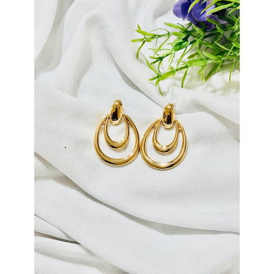 Double Hoop Anti Tarnish Ear Rings