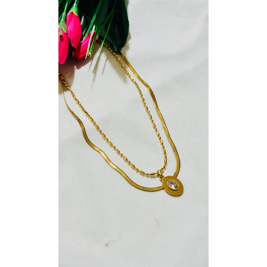 Double layered solid Antitarnish chain
