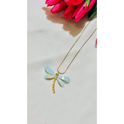 Dragonfly statement Antitarnish chain