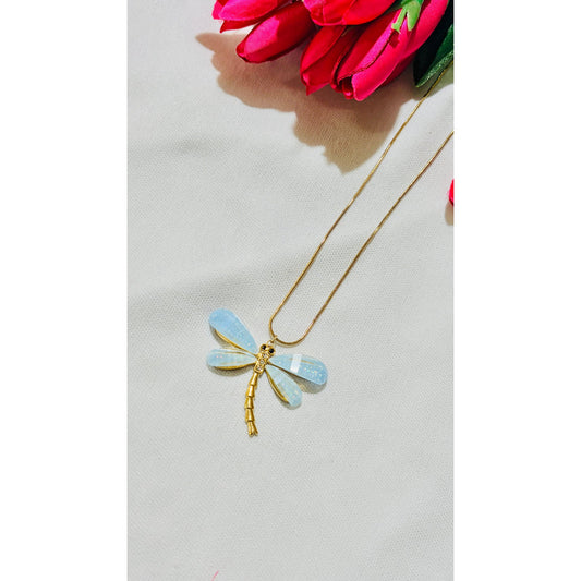 Dragonfly statement Antitarnish chain