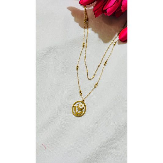 Flower shaped double layered Antitarnish chain