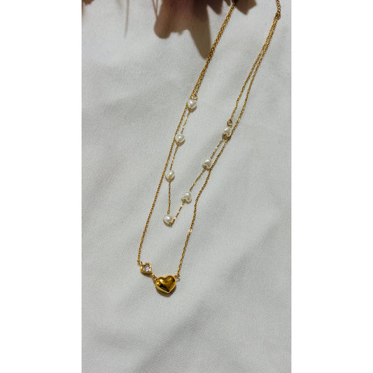 Heart shaped double layered Antitarnish chain (Copy)