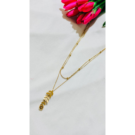 Leaf pattern double layer Antitarnish chain