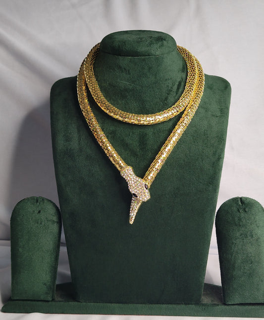 Multi Purpose  24Carat Gold Plated Anti Tarnish Bulgari Neckpiece