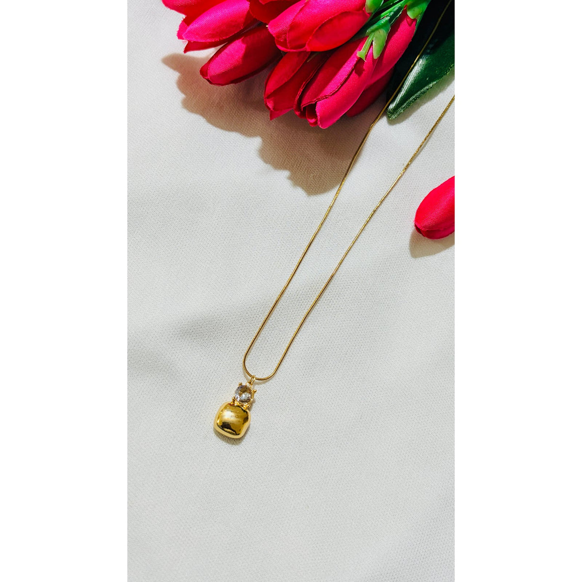 Solid solitaire Antitarnish chain